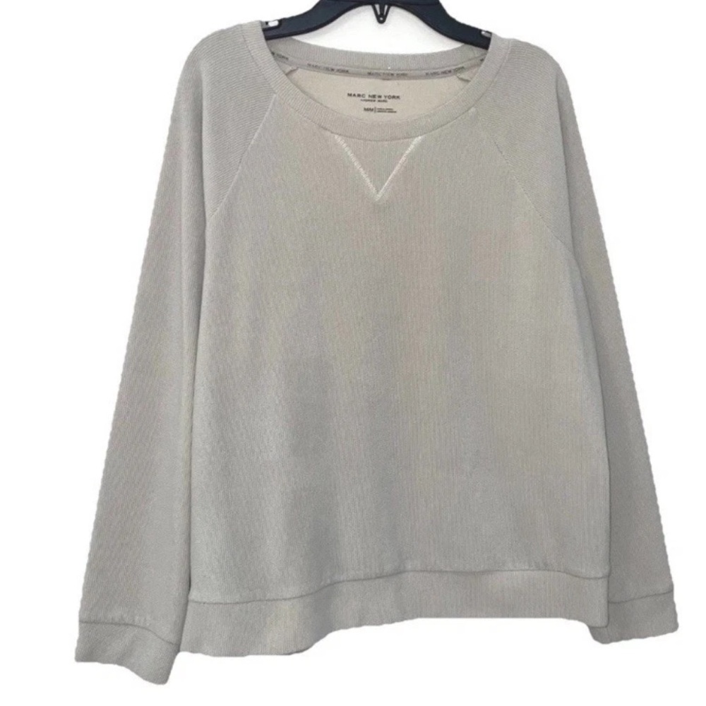 Marc New York Sweatshirt Size Medium Women's Activewear Cozy Crew Neck